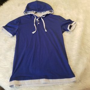 Hoodie blue top shirt medium
